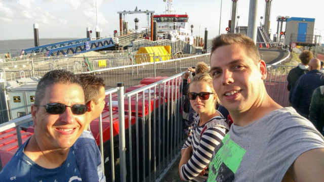 Wachten op de veerboot