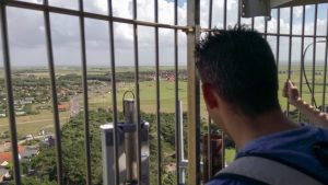 Raoul bovenop de vuurtoren